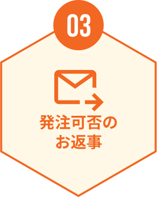 03 発注可否のお返事